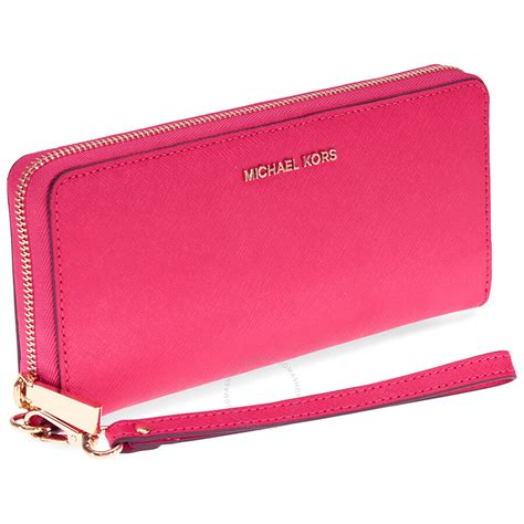 ultra pink michael kors wallet|Michael Kors pink wallet outlet.